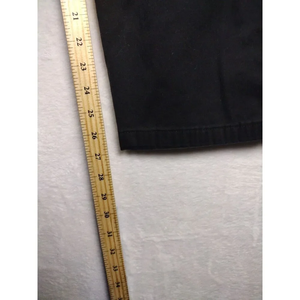 Gloria Vanderbilt Amanda Tapered Pants Black Mid Rise Size 14‎ Stretch Cotton
